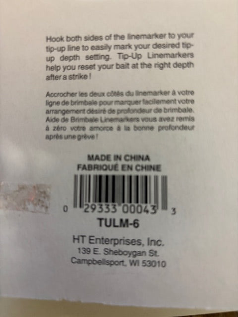 HT-TIP-UP / POP -UP Line Marker 1/2" Bobber