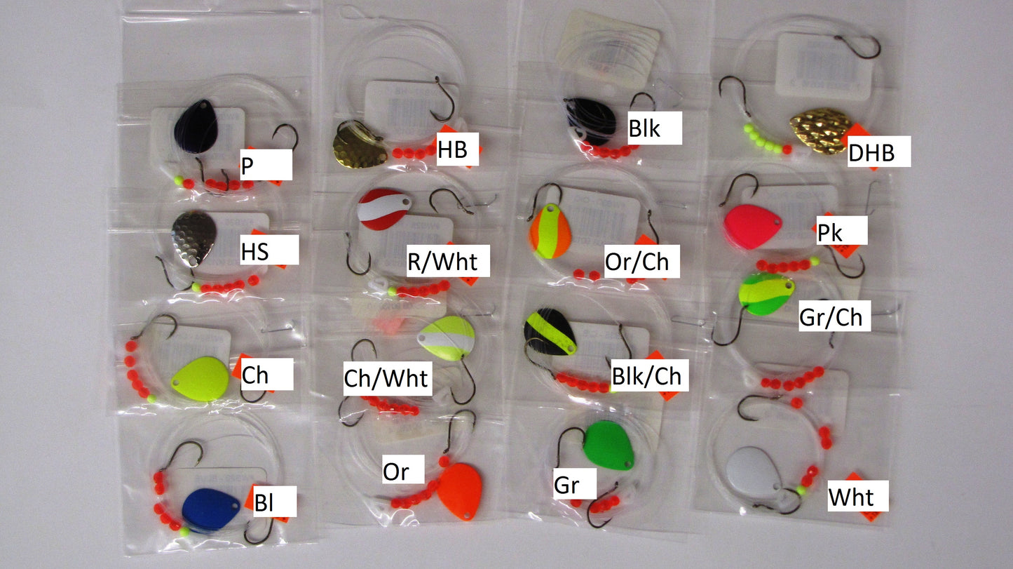 Quick Change Spinner Snell with #2 Blade/ 2-Hook