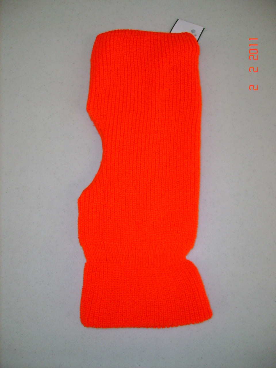 Blaze Orange Full Face Hole Stocking Hat