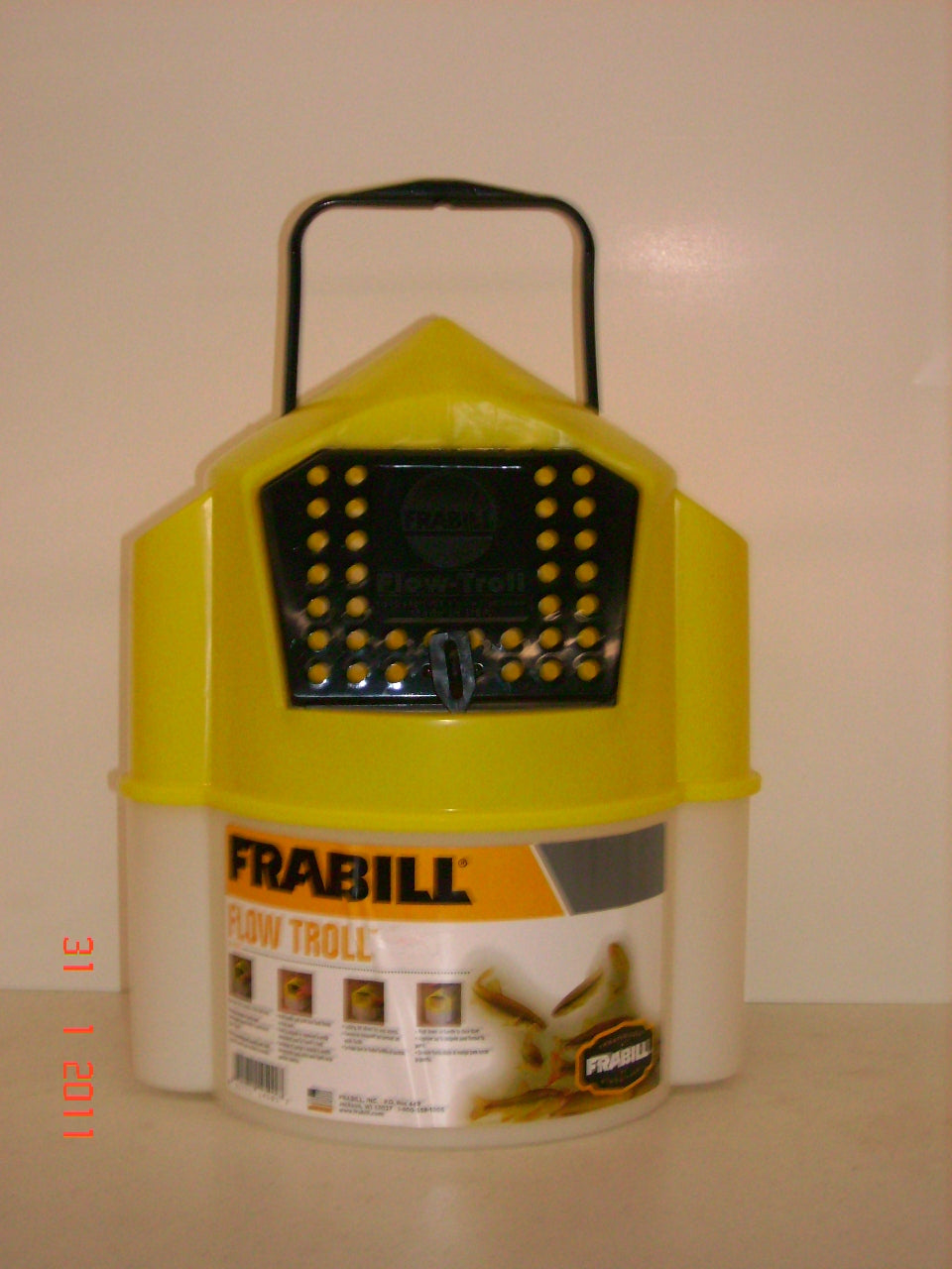 Frabill Flow Troll Bait Bucket 6Qt.
