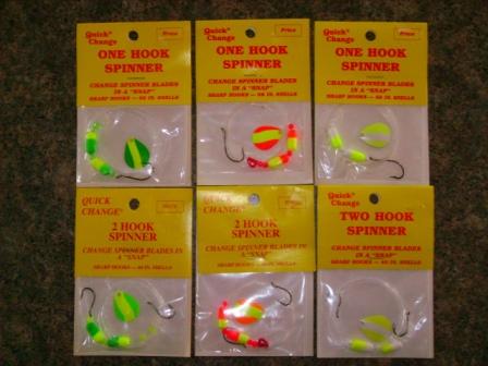 Quick Change Float Spinning Rigs with #2 Col. Blade