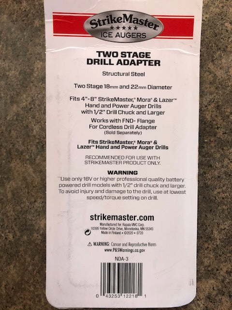 Strike Master Two Stage Drill Adapter - NDA-3
