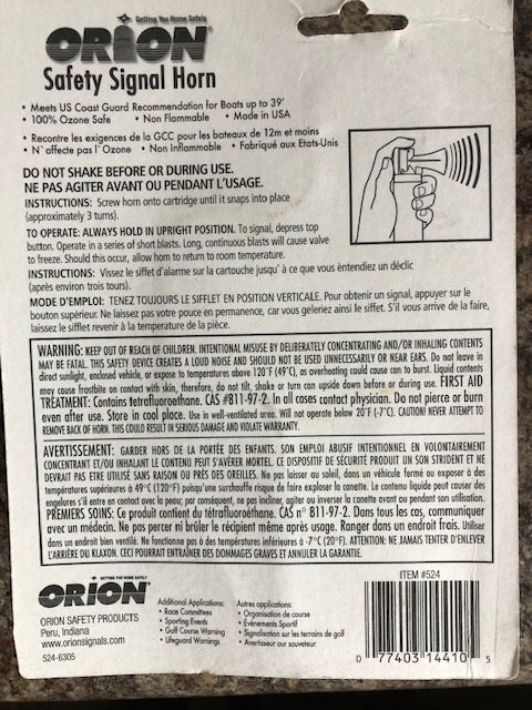 Orion Mini Safety Signal Horn
