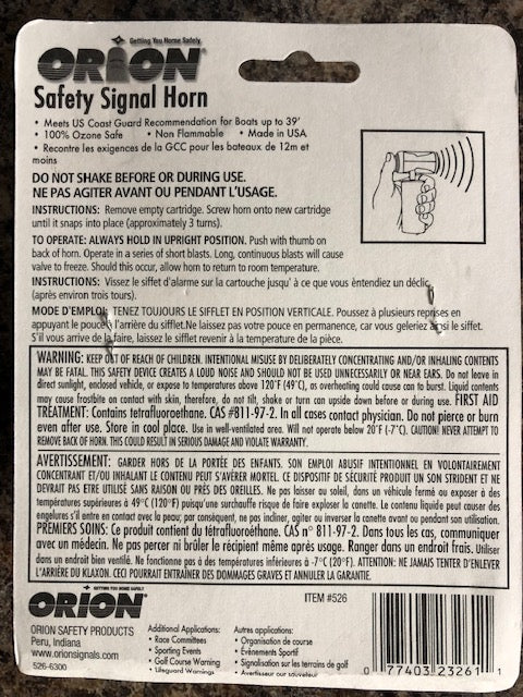 Orion Mini Safety Signal Horn
