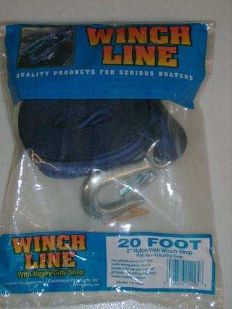 20' Nylon Web Winch Strap