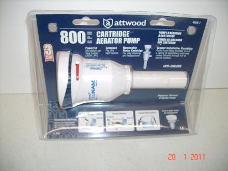 Attwood Aerator Live Well Pump 800 or 500 GPH
