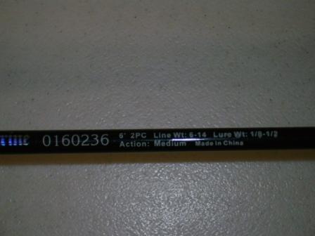 PEREGRINE DLX.BLK SPIN ROD 6'