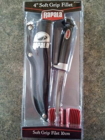 Rapala 4" Soft Grip Knife with Sharpener