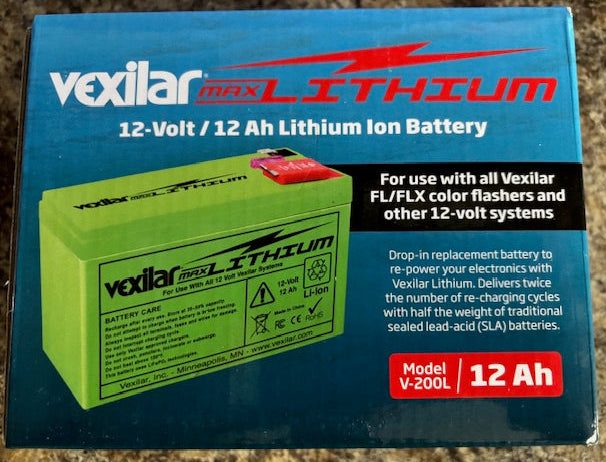 Vexilar -MAX- 12-Volt / 12Ah Lithium Ion Battery