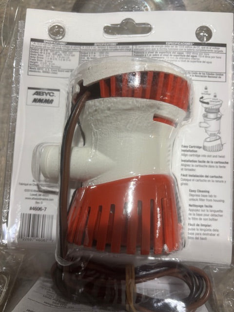 Attwood Bilge Pumps - 500GPH Automatic - 500GPH - 800GPH