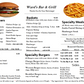 Ward's Bar & Grill / Whiz's Pizza Menu / Store Hours