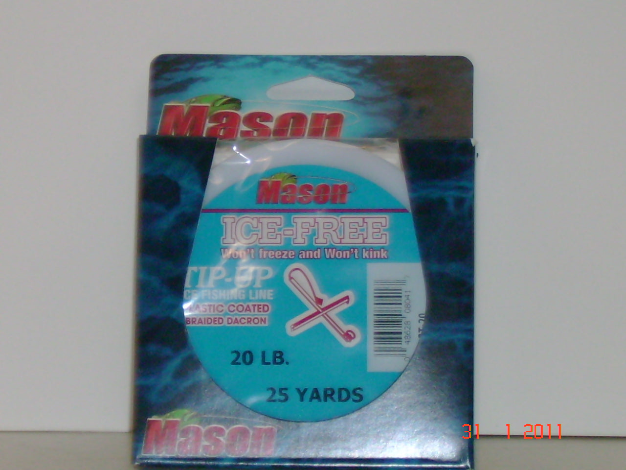 Mason Plastic Coated Braided Dacron Tip-Up Line