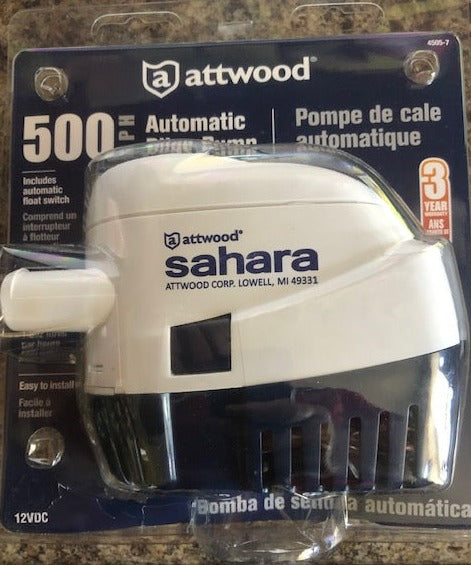 Attwood Bilge Pumps - 500GPH Automatic - 500GPH - 800GPH