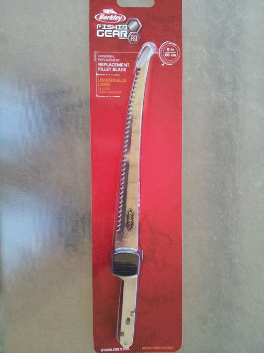 Berkley Universal Fish Cleaning Replacement 8" Blade Knife [Will work in Most Electric Knifes]