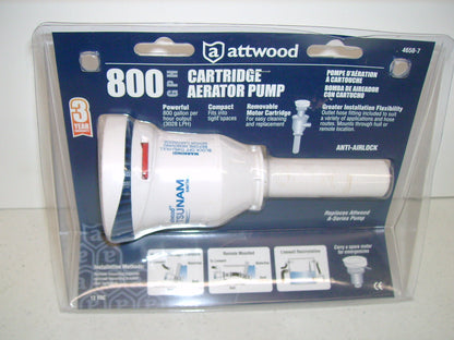 Attwood Aerator Live Well Pump 800 or 500 GPH