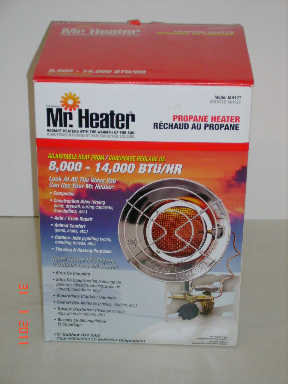 Sunburst Heater Single Propane Radiant Heater