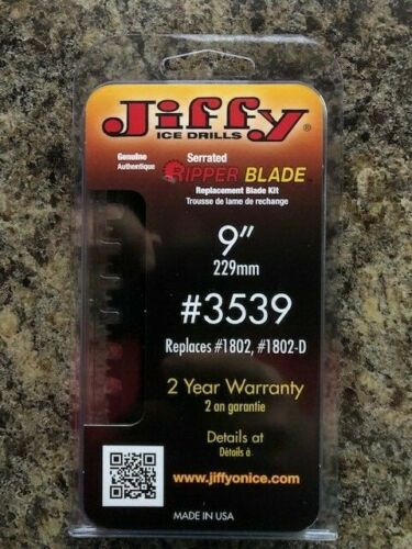 Jiffy Serrated Ripper Ice Auger Blade- 9"- #3539 - Replaces- #1802 - #1802-D-NEW